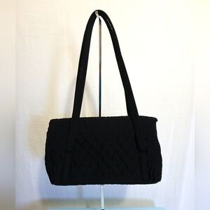 Vera Bradley Elegant Black Quilted Shoulder Bag